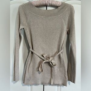 White House black market-small swoop neck sweater